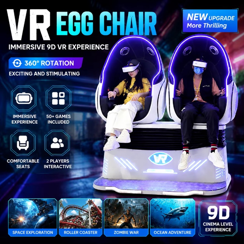 9D Vr Simulator - เครื่องเล่นสวนสนุกสุดเร้าใจขายส่งจาก FL พร้อมเครื่องเล่นจำลองความเป็นจริงเสมือน 9 มิติ เกมเก้าอี้ไข่