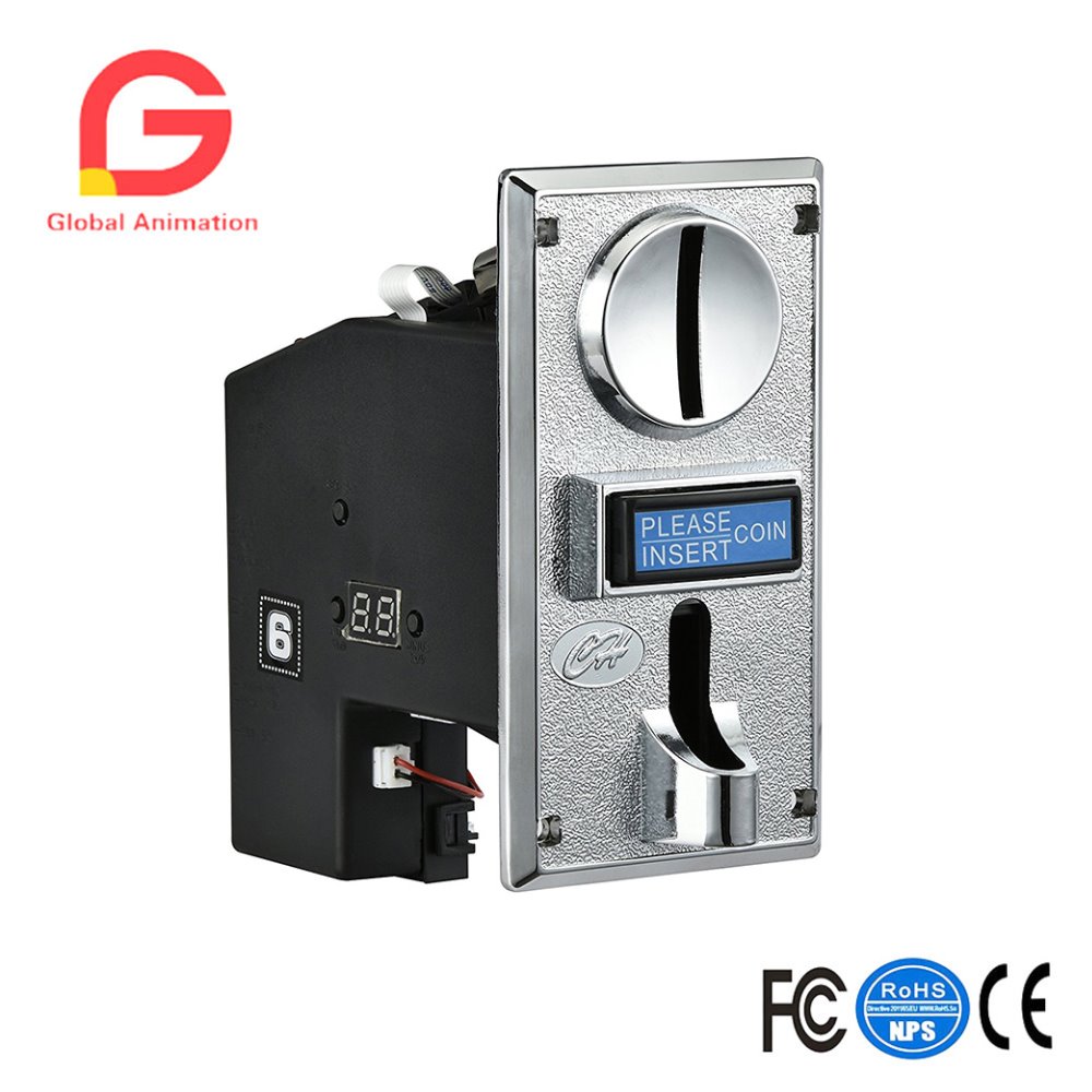 Arcade Games Vending - CH-924, ตัวรับเหรียญ 4 แบบสําหรับเครื่องหยอดเหรียญ, เครื่องซักผ้าแบบเหรียญ, เก้าอี้นวด,