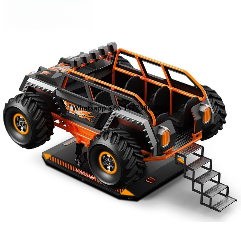 9D Vr Simulator - เครื่องเล่นเกม VR จำลองการแข่งรถและยิงปืน 6 ที่นั่ง 9D