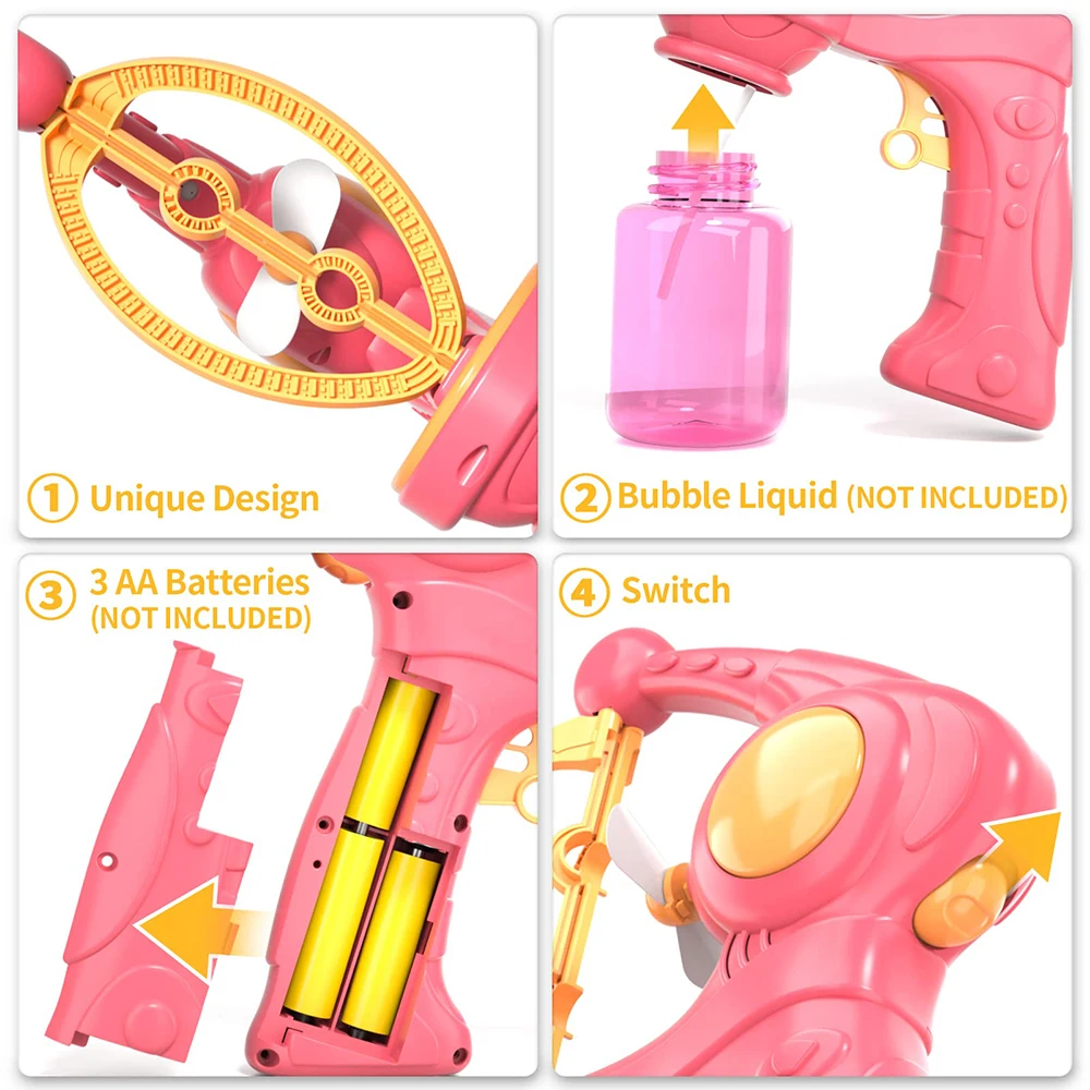 ปืนเป่าฟองอัตโนมัติ เครื่องทำฟ - Bubble Gum Machine บทวิจารณ์และราคา