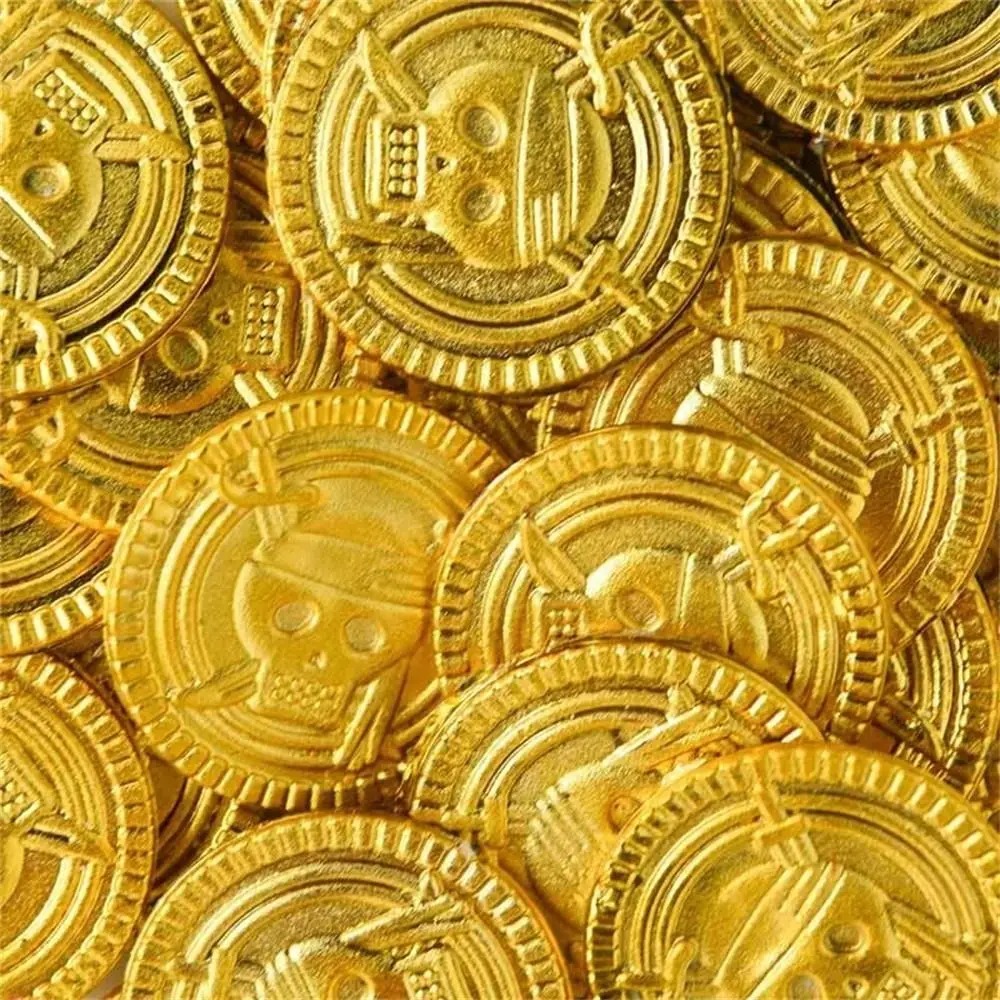เหรียญทองโจรสลัดพลาสติก เหรียญ - Arcade Game Coin บทวิจารณ์และราคา