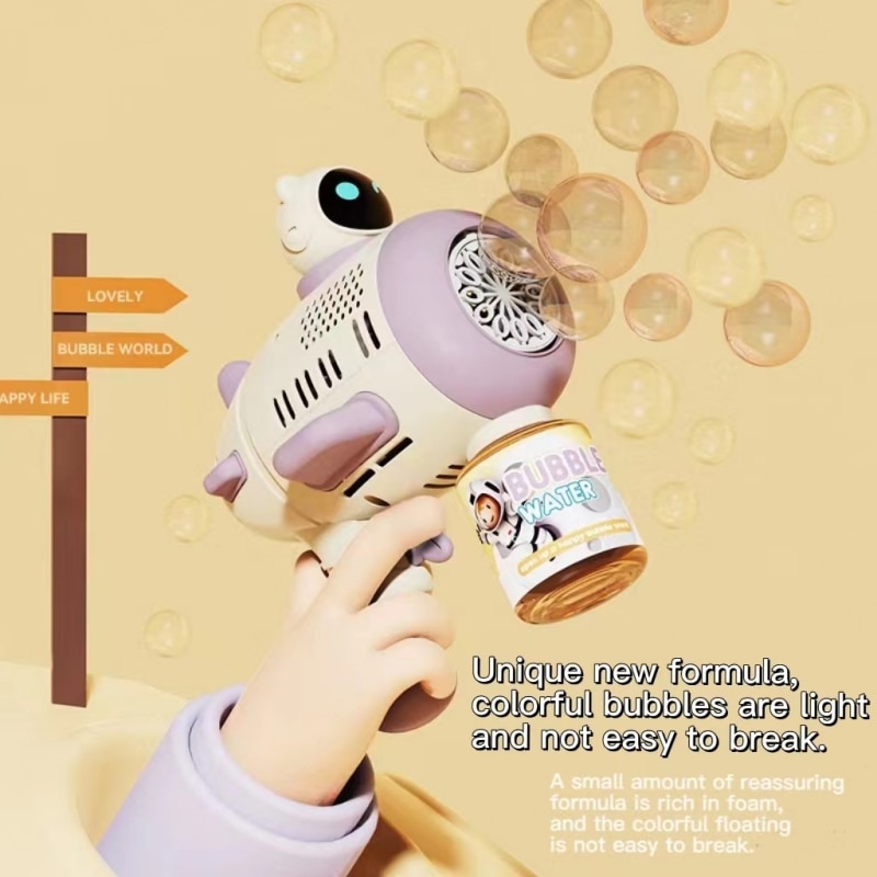 เครื่องเป่าฟองสีม่วงสำหรับเด็ก - Bubble Gum Machine บทวิจารณ์และราคา