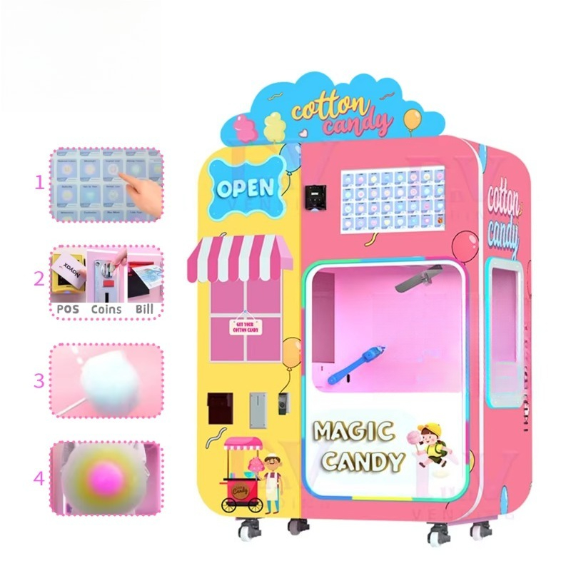 ตู้ขายขนมสายไหมแบบตั้งพื้นในศู - Candy Vending Machine บทวิจารณ์และราคา