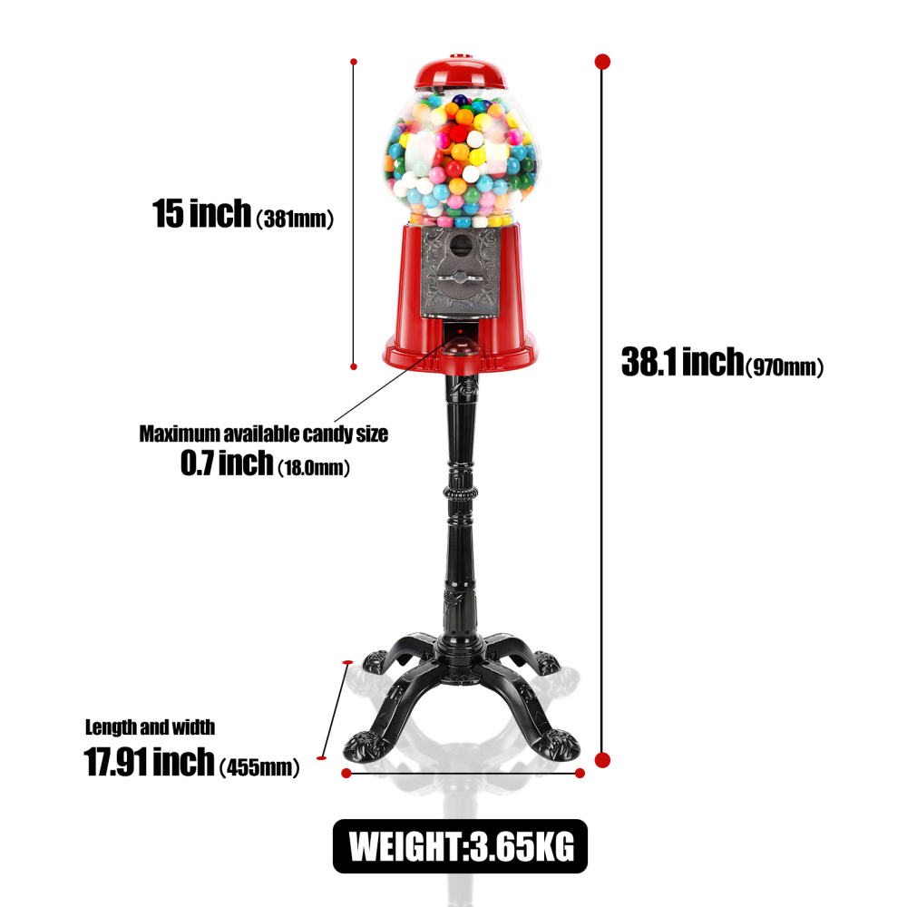 สำหรับเครื่องจ่ายลูกอมขนาดใหญ่ - Bubble Gum Machine บทวิจารณ์และราคา