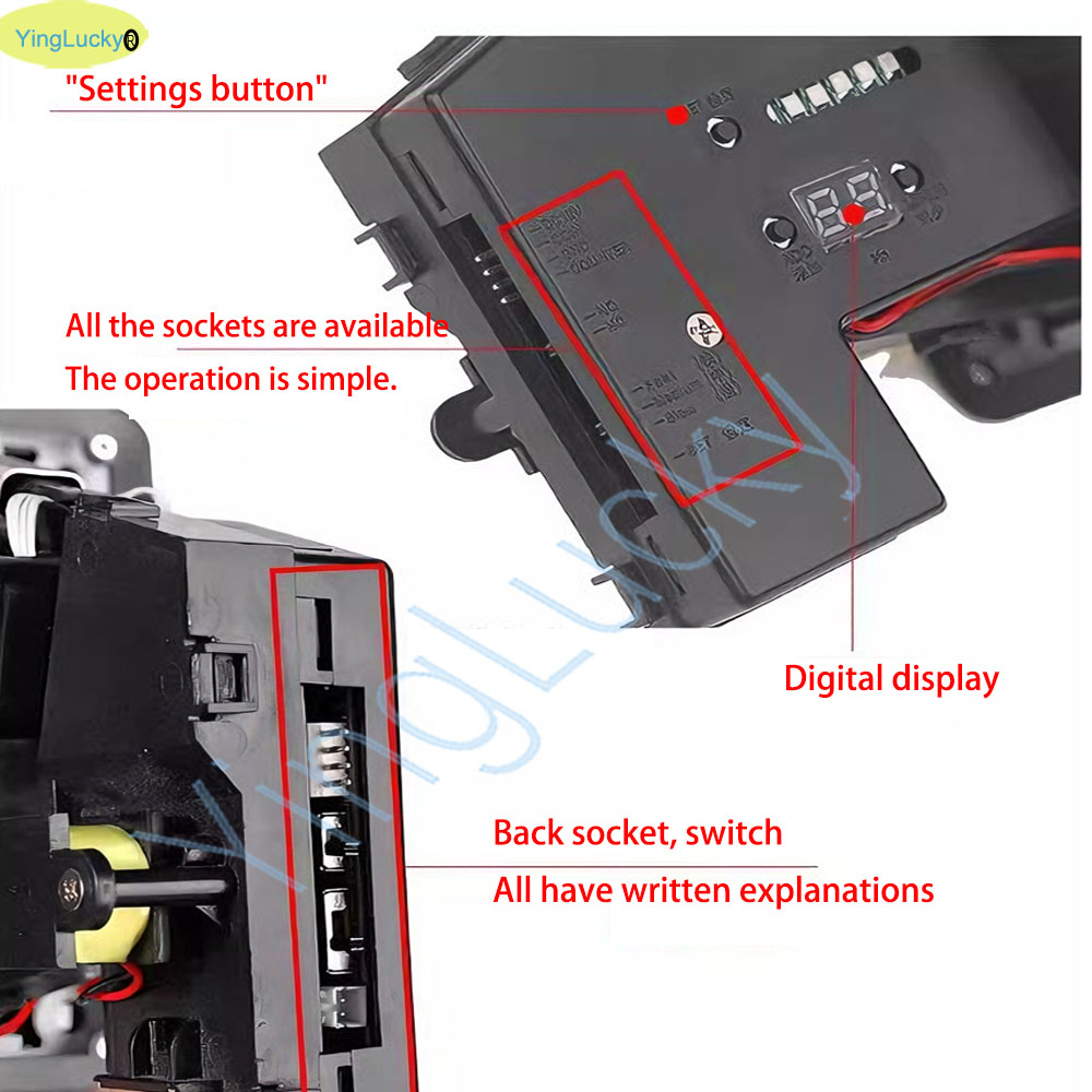 ตัวรับเหรียญแบบหลายชนิดพร้อมไฟ - Arcade Vending Machine บทวิจารณ์และราคา