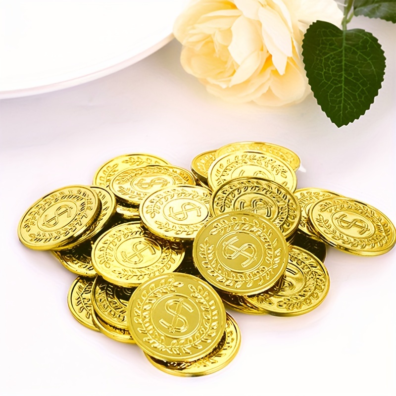 เหรียญทองคำพลาสติก 50 ชิ้น เหร - Arcade Game Coin บทวิจารณ์และราคา