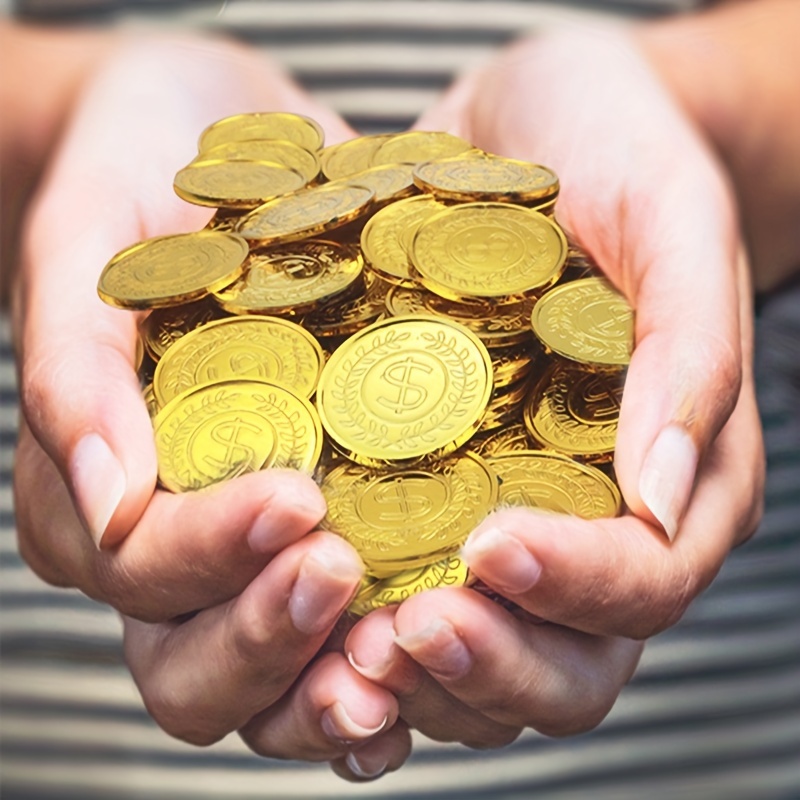 เหรียญทองคำพลาสติก 50 ชิ้น เหร - Arcade Game Coin บทวิจารณ์และราคา