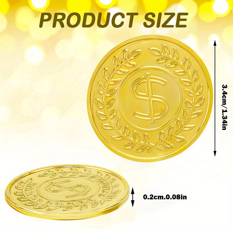 เหรียญทองคำพลาสติก 50 ชิ้น เหร - Arcade Game Coin บทวิจารณ์และราคา