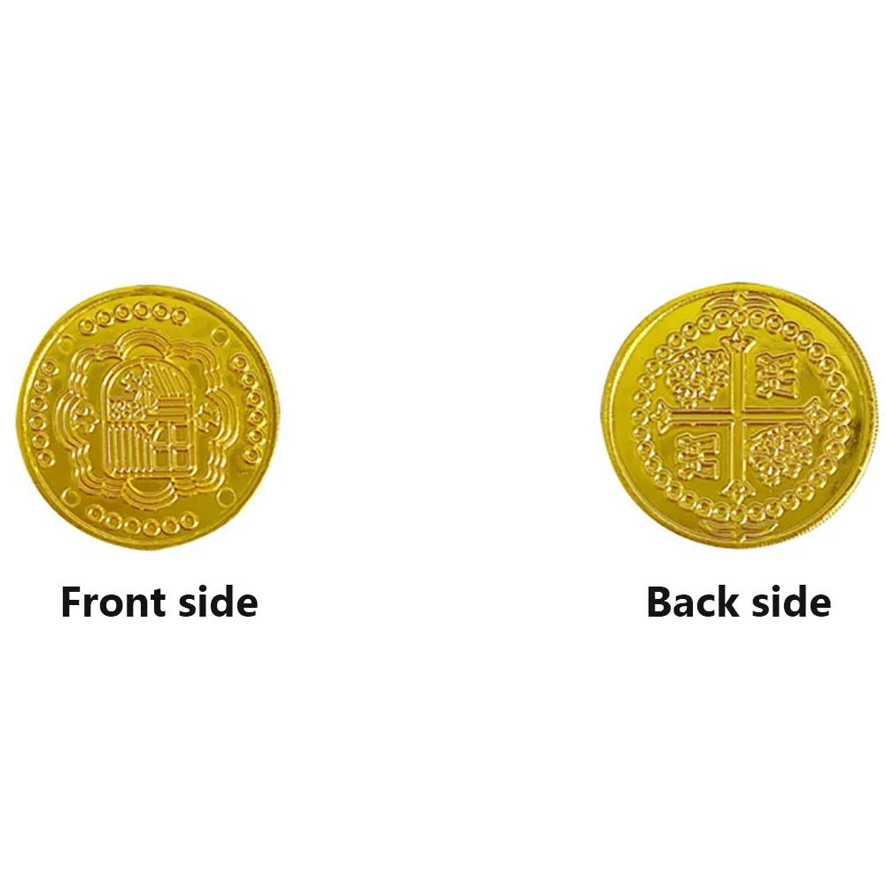 เหรียญเงินสีทองโจรสลัดพลาสติก1 - Arcade Game Coin บทวิจารณ์และราคา