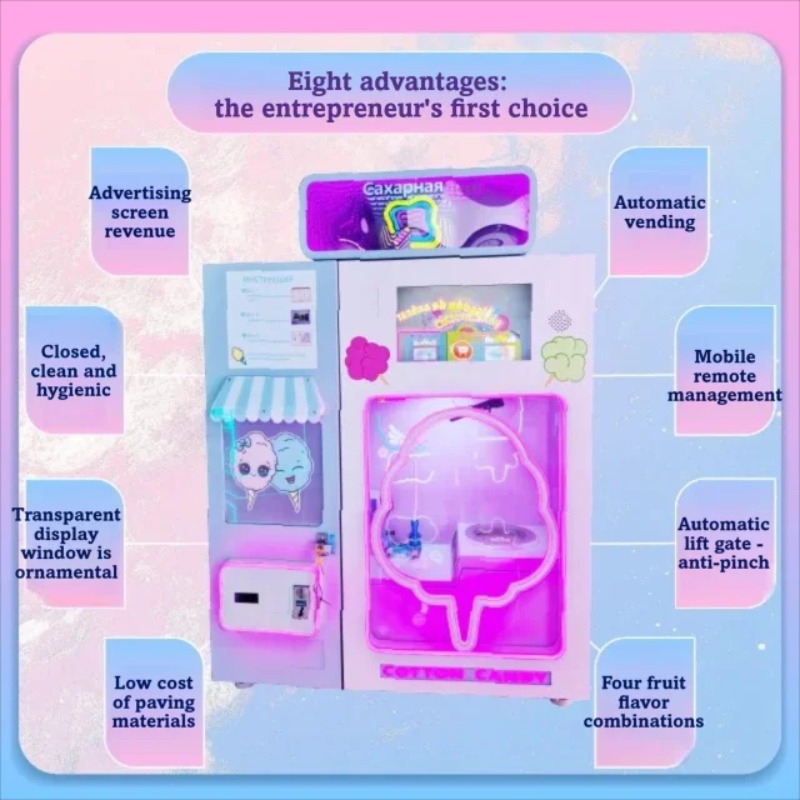 เครื่องขายขนมสายไหมอัตโนมัติหล - Candy Vending Machine บทวิจารณ์และราคา
