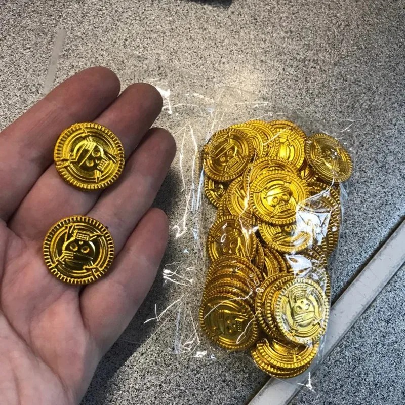 เหรียญทองโจรสลัดปลอม 50 ชิ้น ท - Arcade Game Coin บทวิจารณ์และราคา