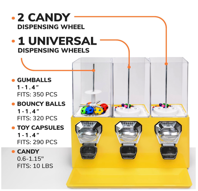 ตู้จำหน่ายขนมสามในหนึ่งรุ่นยอด - Candy Vending Machine บทวิจารณ์และราคา